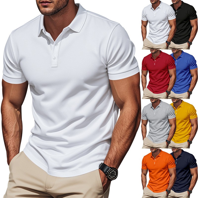Polo Shirt Pique - Koszula casualowa slim fit z krótkim