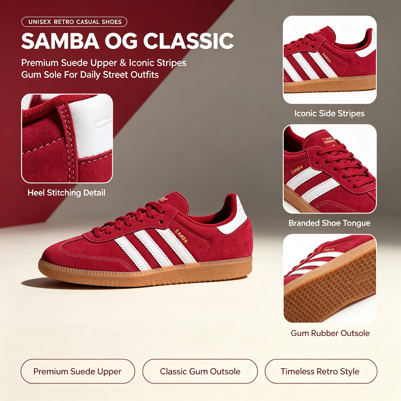 Adidas Shoes Samba - Oficjalne oryginalne buty Adidas SAMBA OG