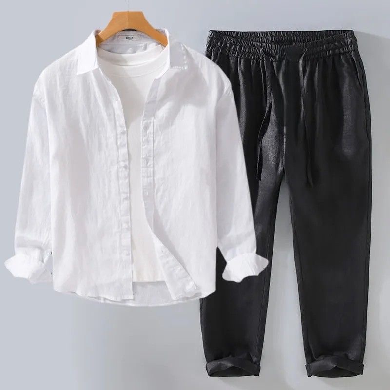Wysokiej jakości męska koszula – Linen Shirt Breathable recenzja i cena
