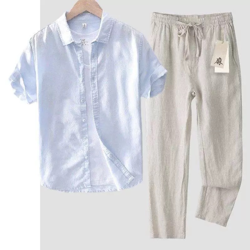 Koszula męska z czystego lnu i – Linen Shirt Breathable recenzja i cena
