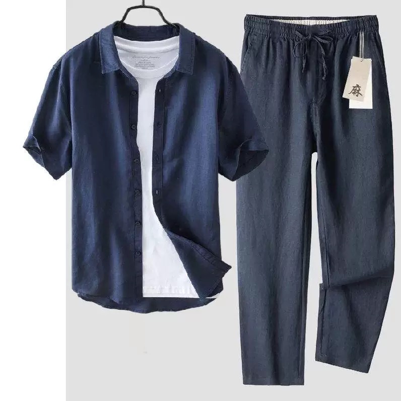 Koszula męska z czystego lnu i – Linen Shirt Breathable recenzja i cena