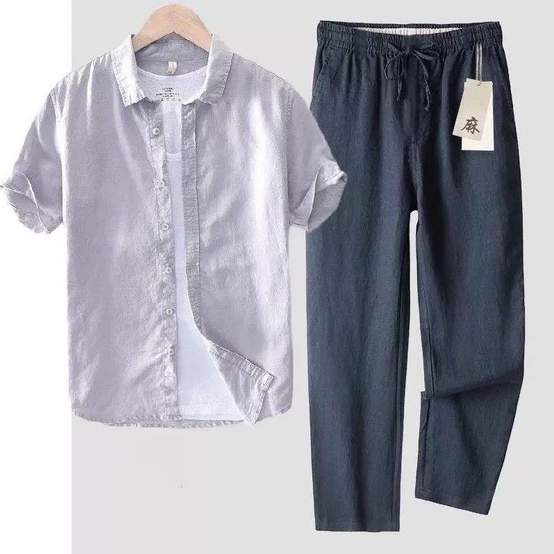 Koszula męska z czystego lnu i – Linen Shirt Breathable recenzja i cena